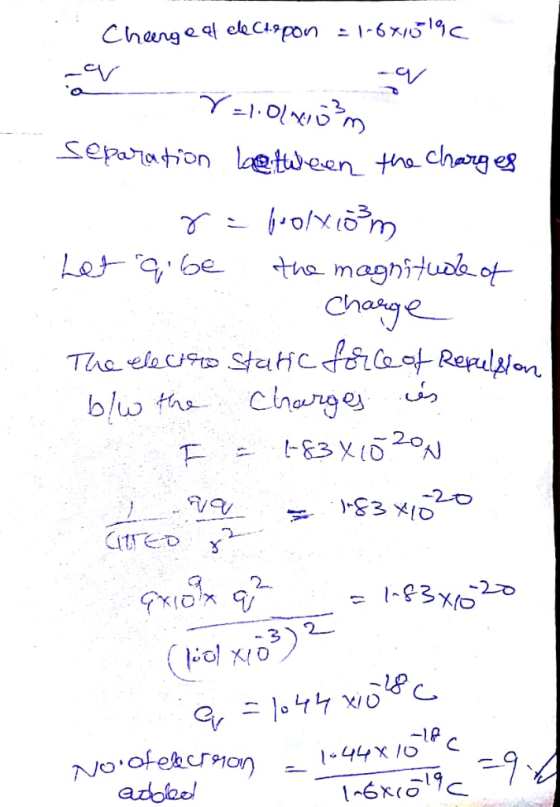 Chang e 9/ septation etween ha charges Ch