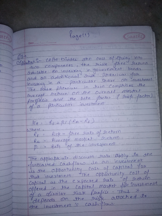 Payetts athi Saatht Date Saliation aCAPM Dides sthe COmponent the invesing Cost in to 9cisk eturn gaveramentbonds 29reiurs av
