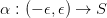 a:(-e, e) S