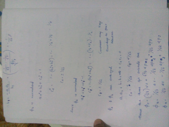 FD D NO Eq neyr -at). CaX Since Is novmalred + Constants may Vy orth ag al aae Select ion CToq19 t -tence the three Spa orbit
