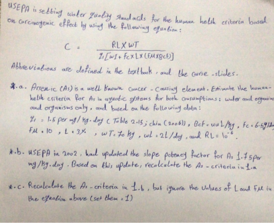 USE PA i selbig man he lik criteria s RLX WT and orgurisusonly, avel based on Ae follo wing clota: k.b. usEPA in 20°2 , hal u