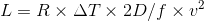 L Rx AT x 2D/f x u2