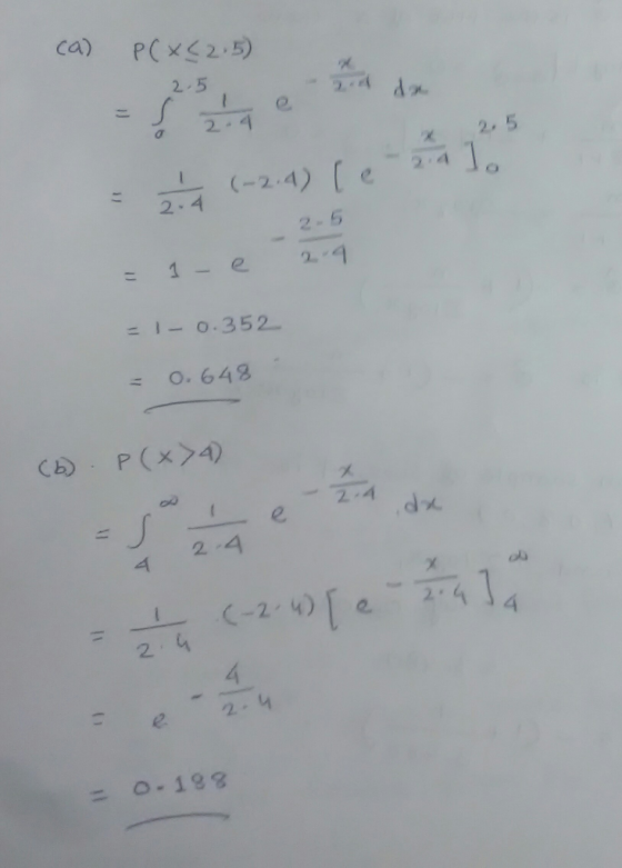 2-5 2.-4 x 2. 5 217 (-2,4) [ e 2- 5 e. 1-0.352. O. 648 2-4 4 2 -4 二 0-188