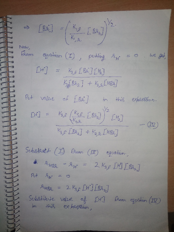 Now gel om we euation (I) LH +kafHB expaetsan value af B Put this in Subataatt ( rom Ieguaon 2 Kae I Put 2 rarm egoodien (I S