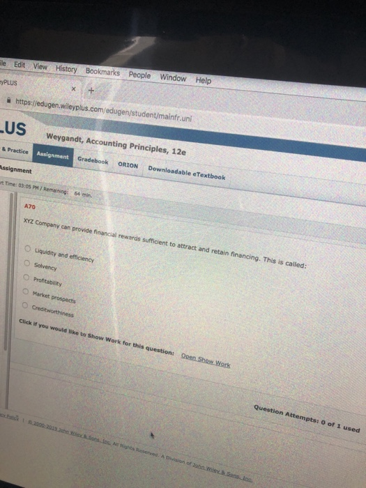 le Edit View History Bookmarks People Window Help yPLUS 술 https://edugen.wileyplus.com/edugen/student/mainfr.uni US Weygandt,