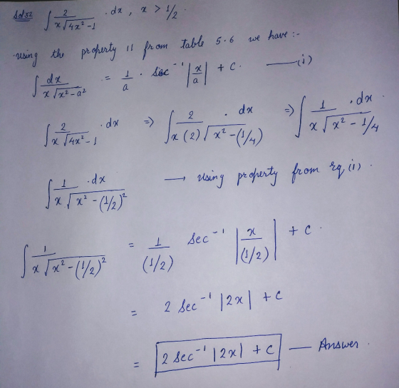 da , /2 2 42-1 har Table 5.6 we om ain th phnly + C 1H d a da 2 dx 2 xx-/4 (2) 4) dx Haing erty fom t is dec 4/2) (42) 2 12