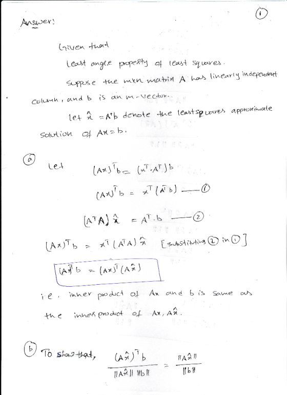 letAb denote the least sp xres approfinate Solution AnPb