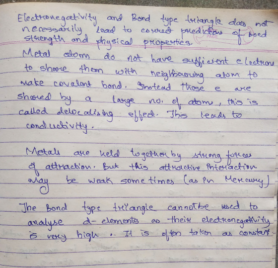 Electronegaetity and Bond type dtangle doas nd necessaly stuength and peical propesrtica Metal to shorre then with esswra ped