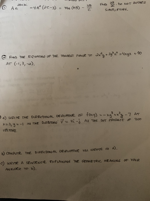A e SIMPLIFYIN6. AT (-1, 3, >) c WRITE A SENTENCE ANsWEe To b).