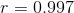 r0,997