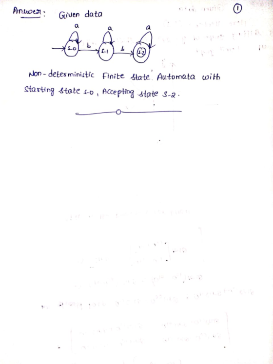 0 Giuen data 1.3 So C-I lon-detesminitie Finite state Automata uoit starting state Lo , Acce pttrg state s-2