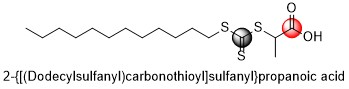 он 2-l (Dodecylsulfanyl)carbonothioyl]sulfanyl)propanoic acid