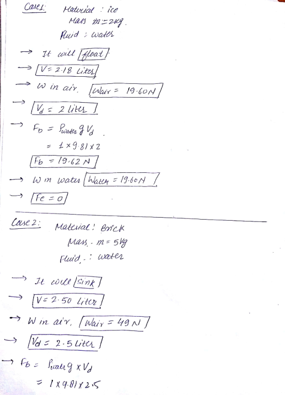 w in air lose 2: Maleial Brick Mass m- 5 2.5 Lit