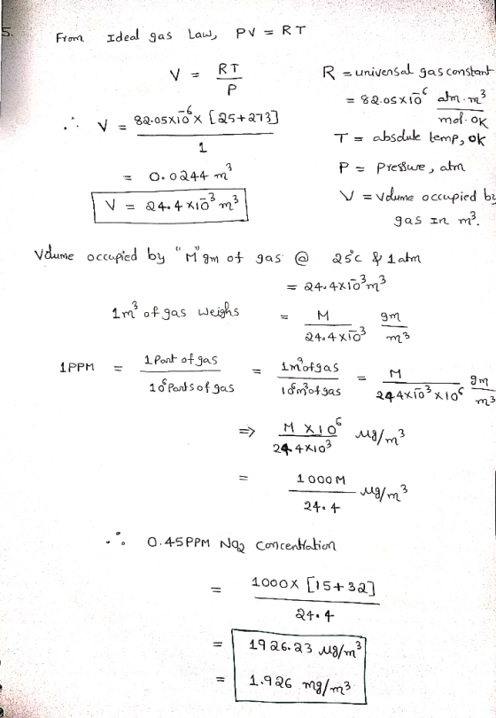 PV R T Ideal gas Law, Fronn RT R univensal gas constart a.osx1O ctm.3 ma oK T= absdule lemp, ok -6 8a.05xiO a5+a73 1 P= PYesu