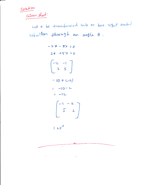 Solkt on Given ha et be trans fermed int y ón gle θ an on オ 2 2