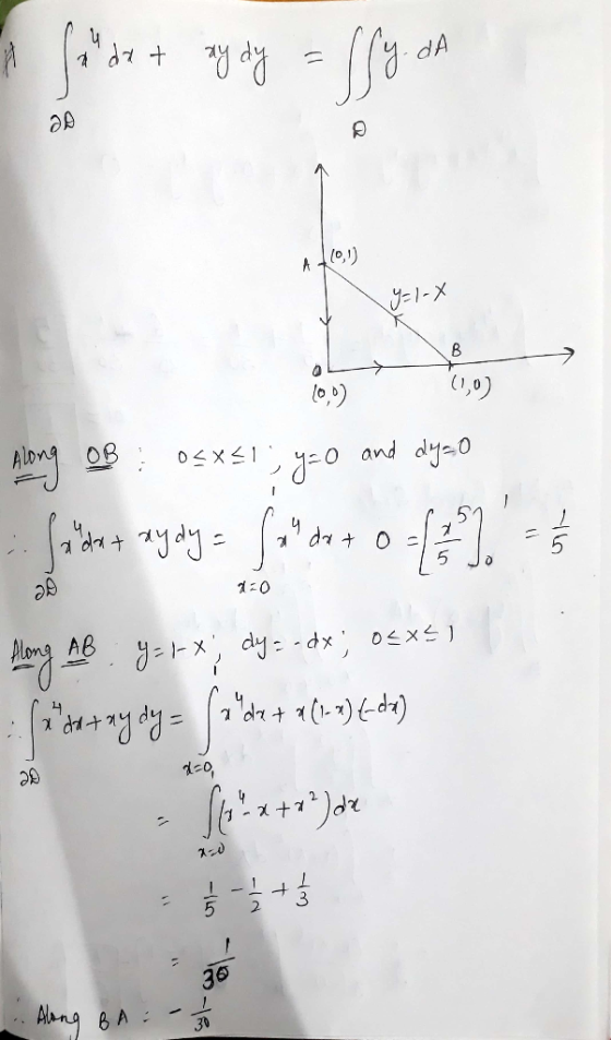 dt dA (0,1) -X 1,0 o D) and dya0 AB OXS) -dx 11-)a) 1-2+7 5 2 36 Wing BA - +