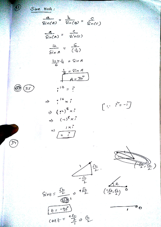 Sine ul: (uS in Ca Snce) a C Sin A Kuy = S 35 t 34 2 () cOAt