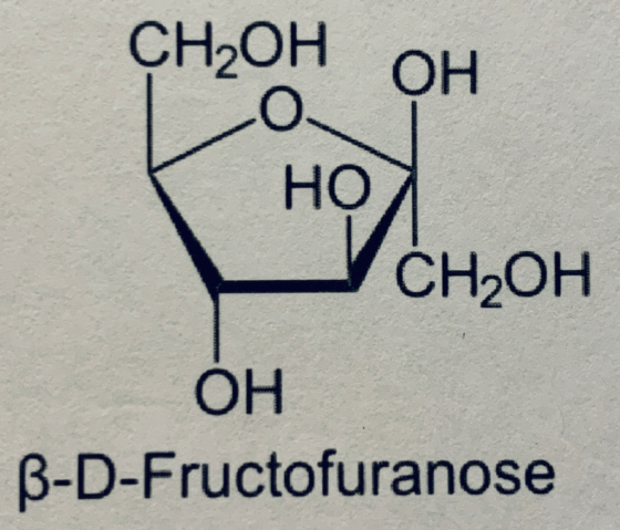 CH-Oн ОН Но CH-ОН OH B-D-Fructofuranose