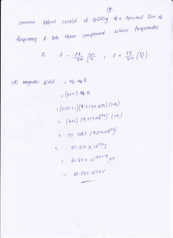 zeeman ebboot consist o Spltkinga Spechal line o enuyin tinee compoen hose foeguendes 9 /22. d) magnetic breldm 2 2( 11 5 ()