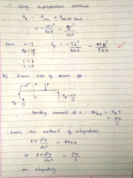 3 3 L- b Bendiy Moment @ x the metho d 훅
