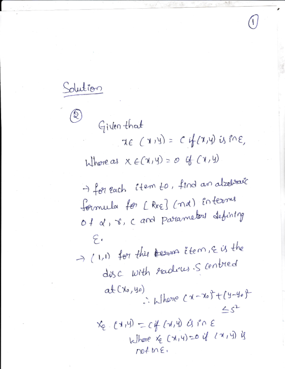 Solution Given that (R XECX) C1,) Whare alzelavic ach tom to, find mula feRxel (na) nte o al, , cand patamebr dufentog an fo