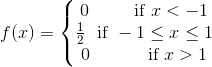 if r 1 if 1 1 if r 0 f (x) 2 0 1