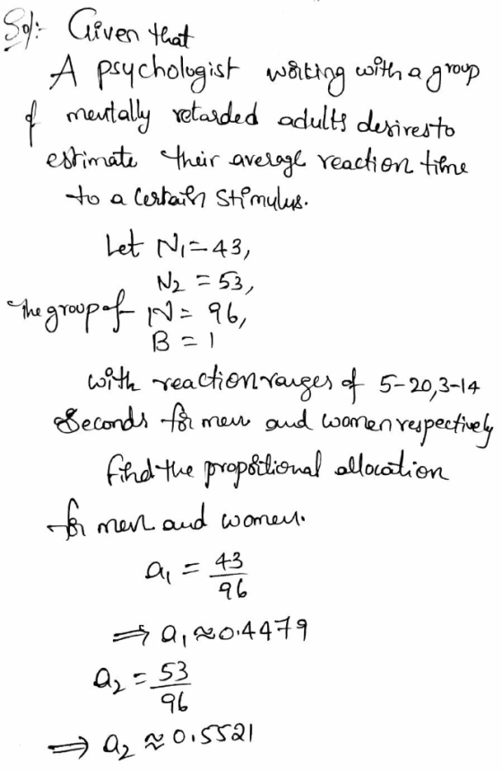 SpGiven tt A prycholgist watiog usftn a gp meutally vetaded odulti dusivesto estimati thir averogl Yeachien tne Costan Stmul