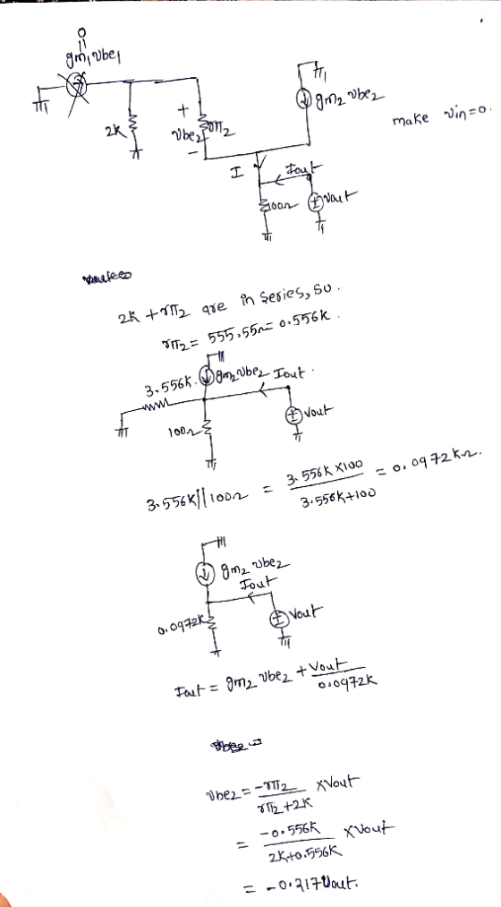 اb Vbe make vin-o Cout vefeeo ase h Sesies, Su 2 + ww Vout 100-2 3536xi 3556k X10o o 09 12k. loon 3.556k+100 m2 be2 Fout Vou