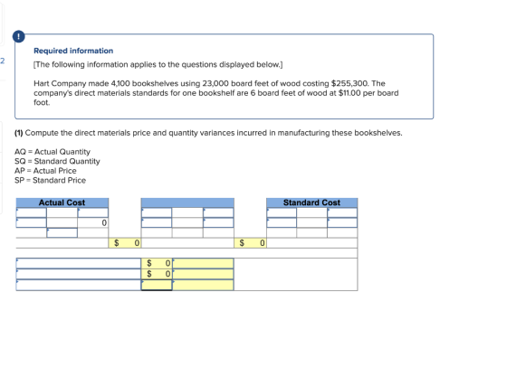 ! Required information 2 (The following information applies to the questions displayed below.] Hart Company made 4,100 booksh