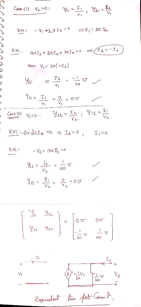 KVL. then Vi 2a(-.) 2. ν KVL 0び 2.2 20 1 l00