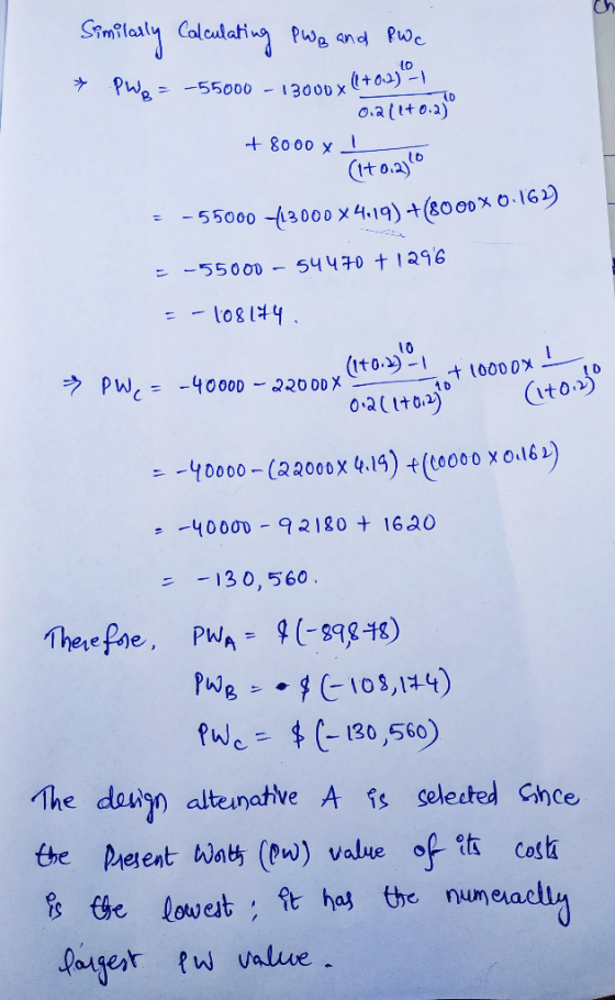 Ch PW and Puc Pwe 13000 x+au) 0.a(tt0.2) 55000 8000 x CIto20 -55000 3000 x4.19)(8o0oxo-16) 54470 + 1296 = -550 OD- (Ito PW, =