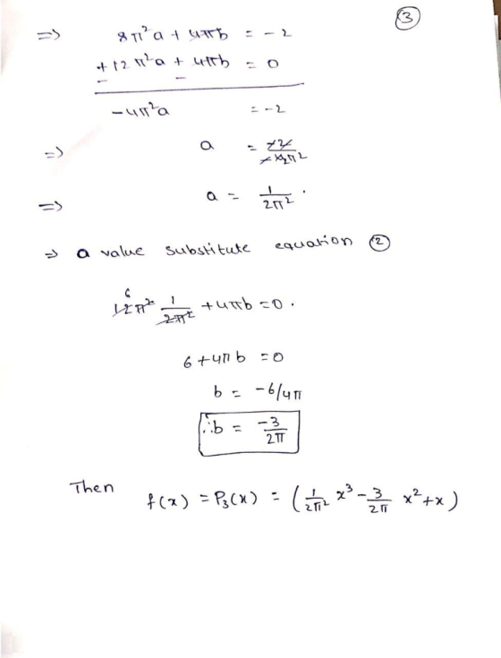 3 a value Subshtute equoion (2 2TT then
