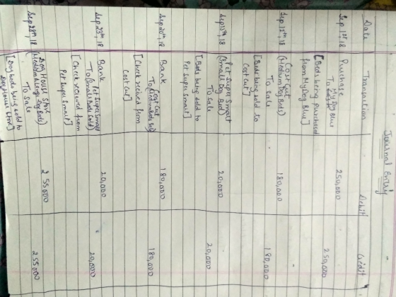 atiTanat chit 250,b00 25의 180,000 To salu Cost Cut Bud 180 000 Check xhes Cast Cu 20,000 23 -Bank 2 SS D00 To Sal ou奴