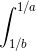 \int_{1/b}^{1/a}
