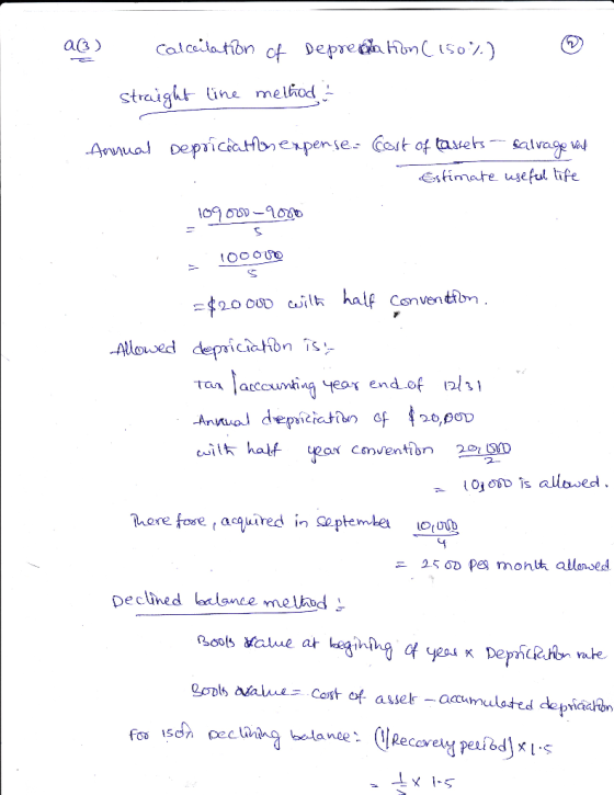 straight üne meifod Estimate useful tife to accn yeor end.ofl cilt half eox Conventibn 2 2- 4 소50D pes mon!太allan sed. ニ Decl