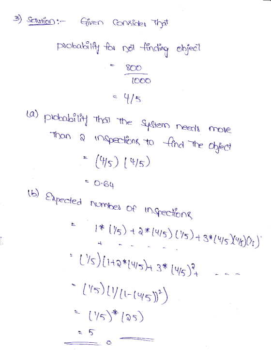 o0o o.64 5 0 tb) Expected mbe of