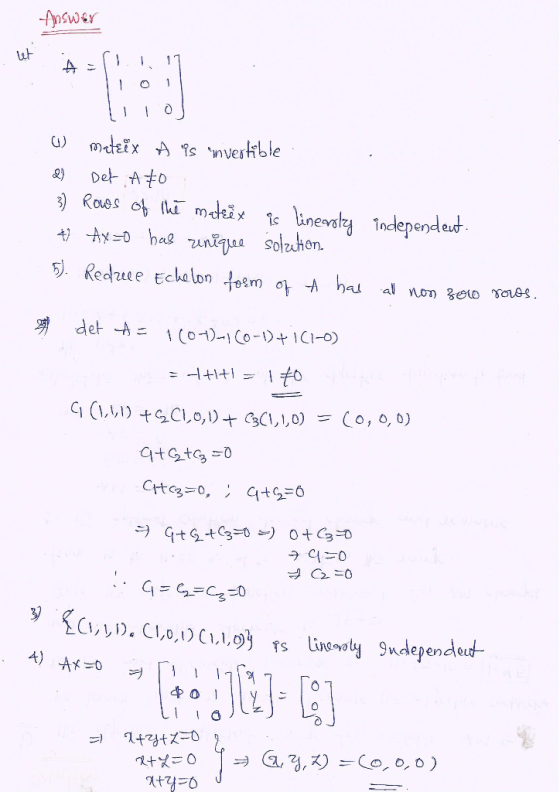 Answer ut 0 8) Det Ato Moepende 4)