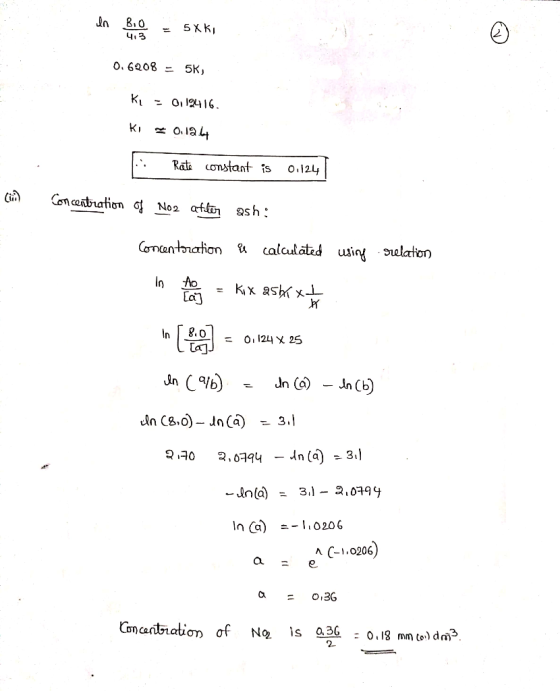ㄥ 0.6208 - 5K, K1 쏙 О.la 4 .Rata constant s o.12L, onantnation calculated uxing ulaton O124 25 In 80 ^ C-1.0206 e a