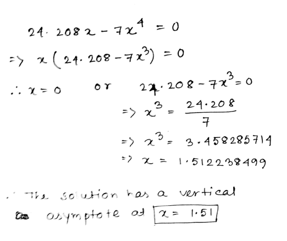 24 208 2 24. 208-7 x 22 20 8 24.20 & 3. 452 285714 I51228499 vertical he solution has a oyptote 5