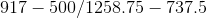 917 500/1258.75 737.5