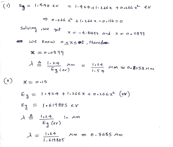 0.266 근 Solvin we get )-619835 ev Ea 1.24