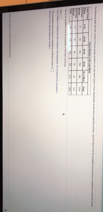 0-19 21 145 390 1316 Round to four decimal places as needed