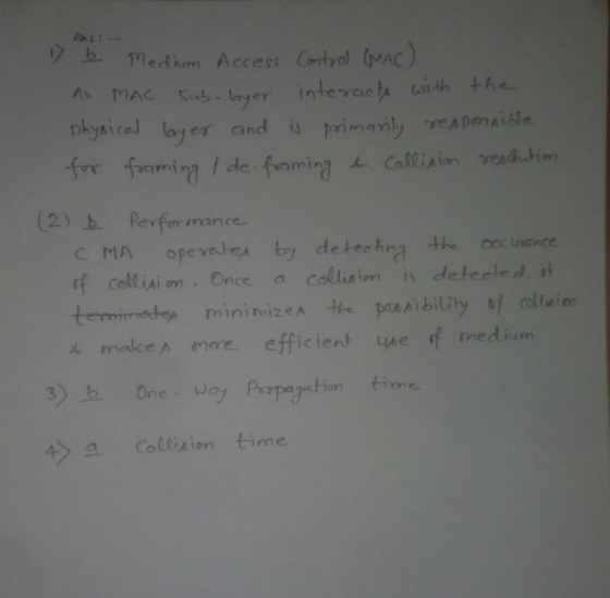Ans: ウ丘medium. Access Control ( AC) pkysiced laj er and is rima fr famin miCallisinveadl.hian 61 C e-amin (2)上 Performance C