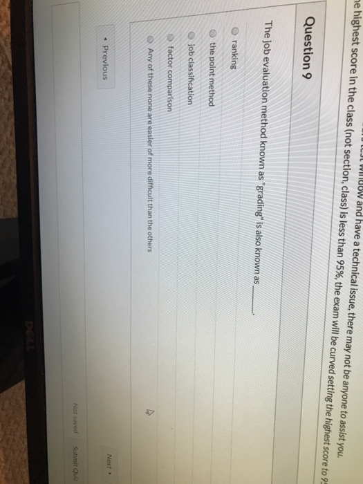 tt winlueW and have a technical issue, there may not be anyone to assist you. e highest score in the class (not section, clas