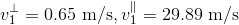 ul_ 0.65 m/s, ul = 29.89 m/s