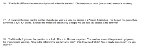 What is the difference between descriptive and inferential statistics? Obviously only a crude (but accurate) answer is necess