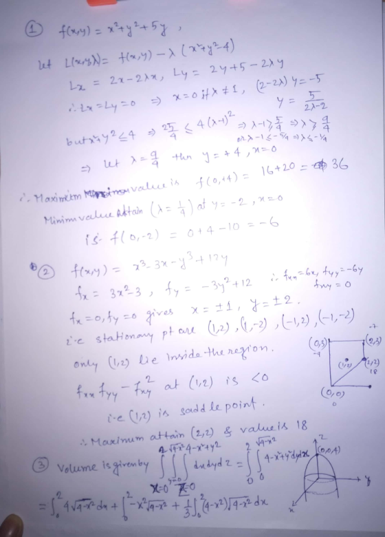 L(xosN= Hmy)-x (a4) ut 2y+5-2入y Lyニ Lz = 2x-2ス → x=0 itX #1, (2-2) yニー-5 2A-2 LーLyニ0 4 () butasy224 4 G(014)= 16+ 20 -36 Maxi