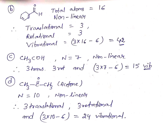 Total atoms 16 Non- linea Vibra