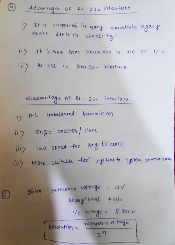 b Advantages ks-232 in terfal e of +I supported in many ompahikle legacy device due to is simplici y It is tree fom Noiie dye