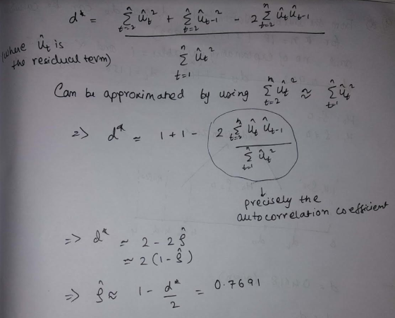 t- t phue u is u七 八よ 2 predisaly the auto correlation c efkient 2-2 2